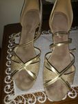 Buty do tańca zlote