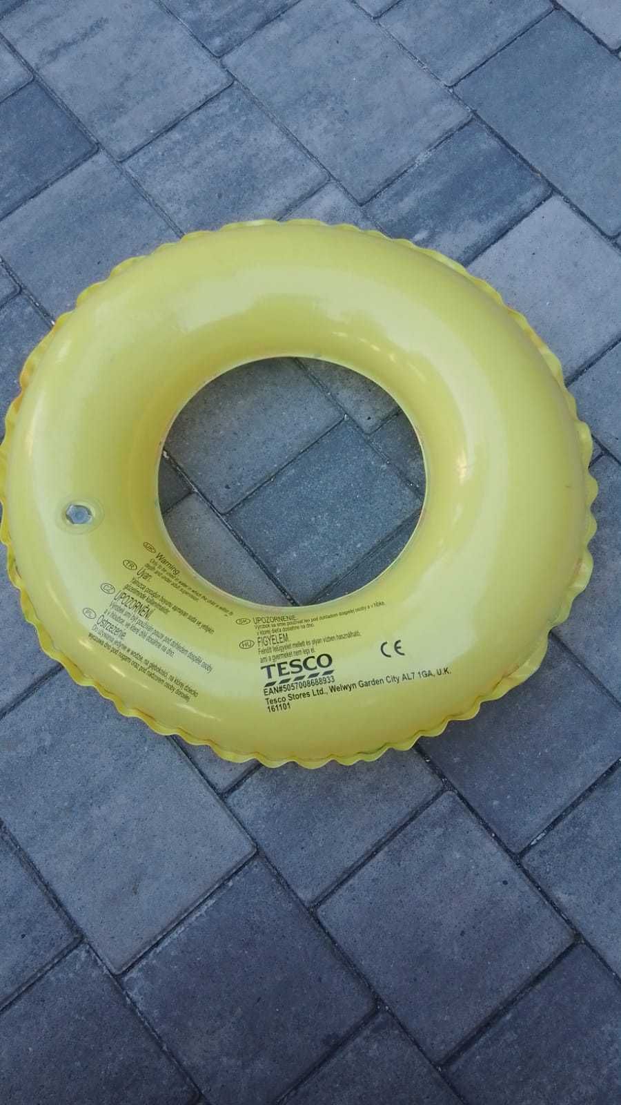 Dmuchane kółko do wody z piłką