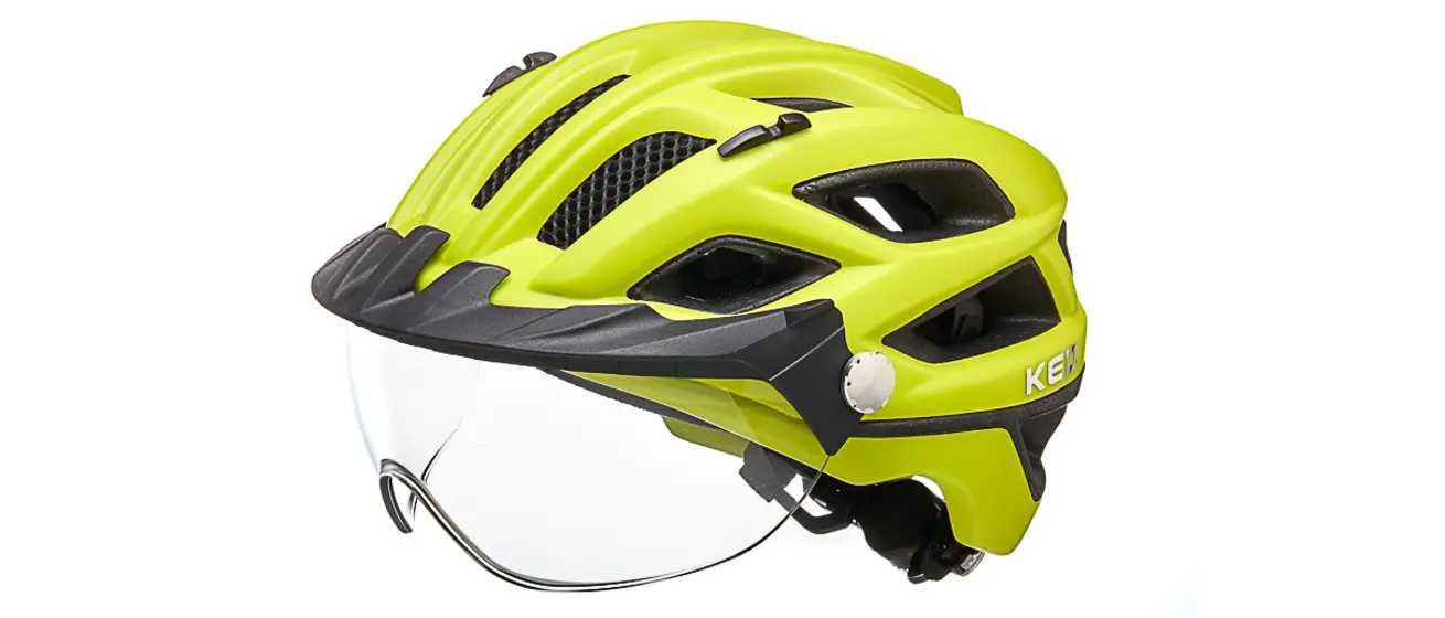 Ked Covis Lite LED M 52 58 kask MTB rowerowy przesłona żółty