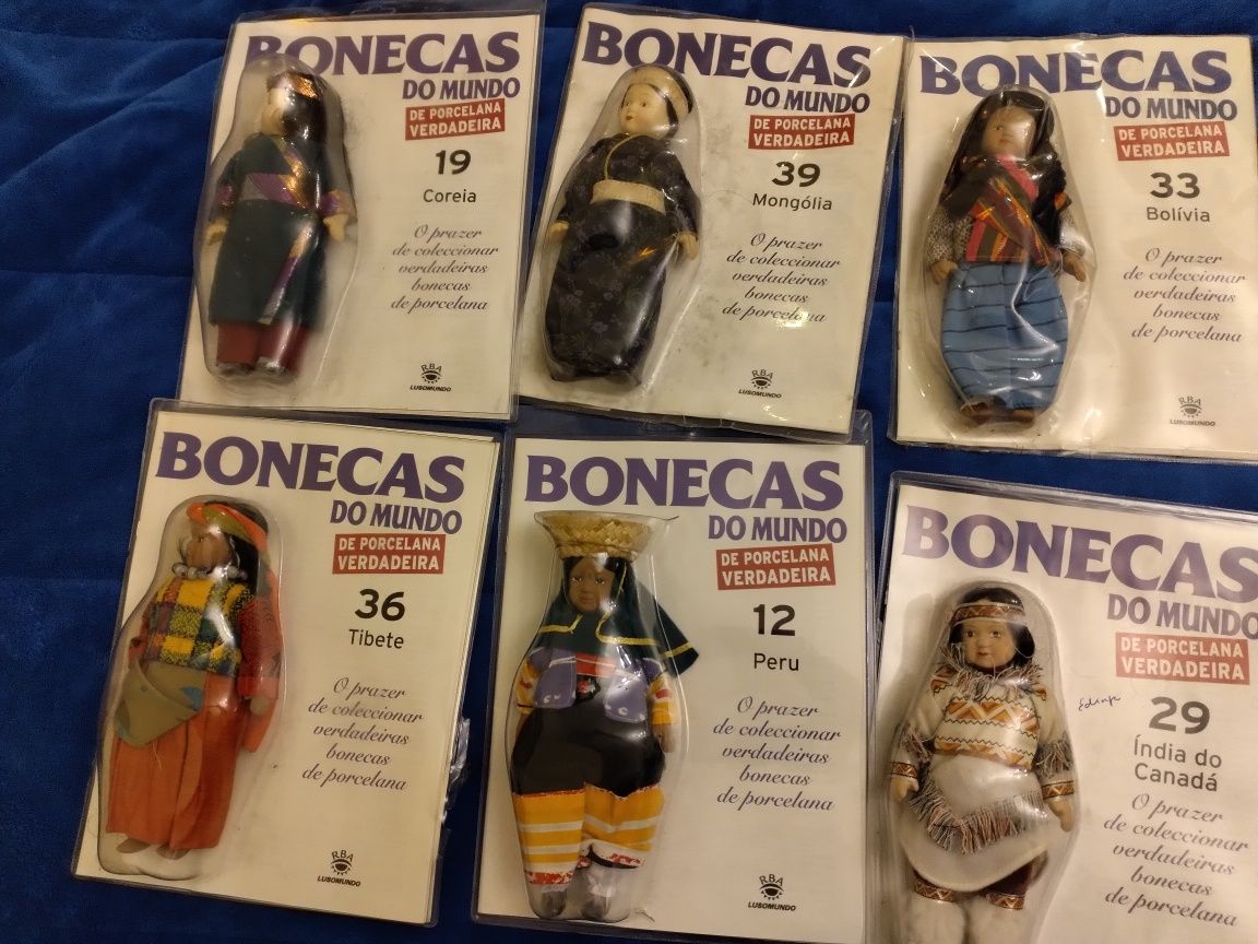 Coleção de bonecas de porcelana do Mundo . Venda individual