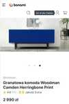 Granatowa komoda Woodman w jodelke