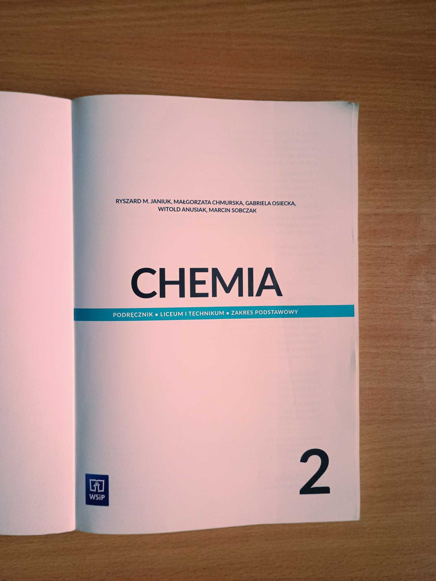 Podręcznik Chemia 2 WSiP