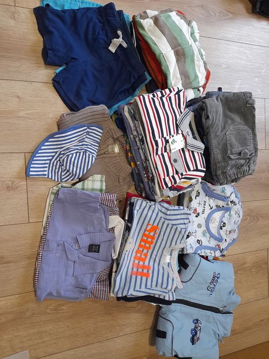 Paka 55 szt. ubranek r. 80. Chlopak