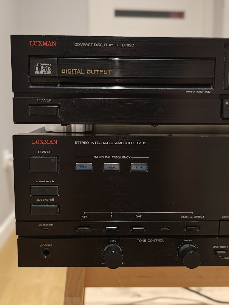 Luxman LV-113 wzmacniacz z DACem +D-113D +tuner T-2 +paragon z lat '80
