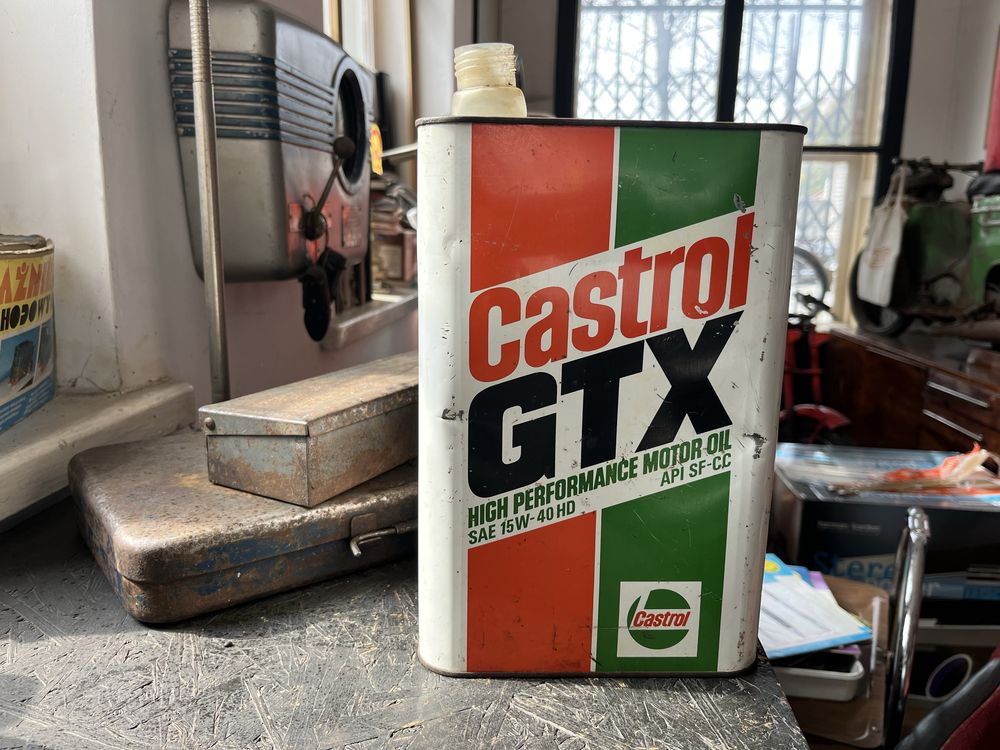 Banka po oleju Castrol retro 80’ 126p 125p Nysa Syrena Prl