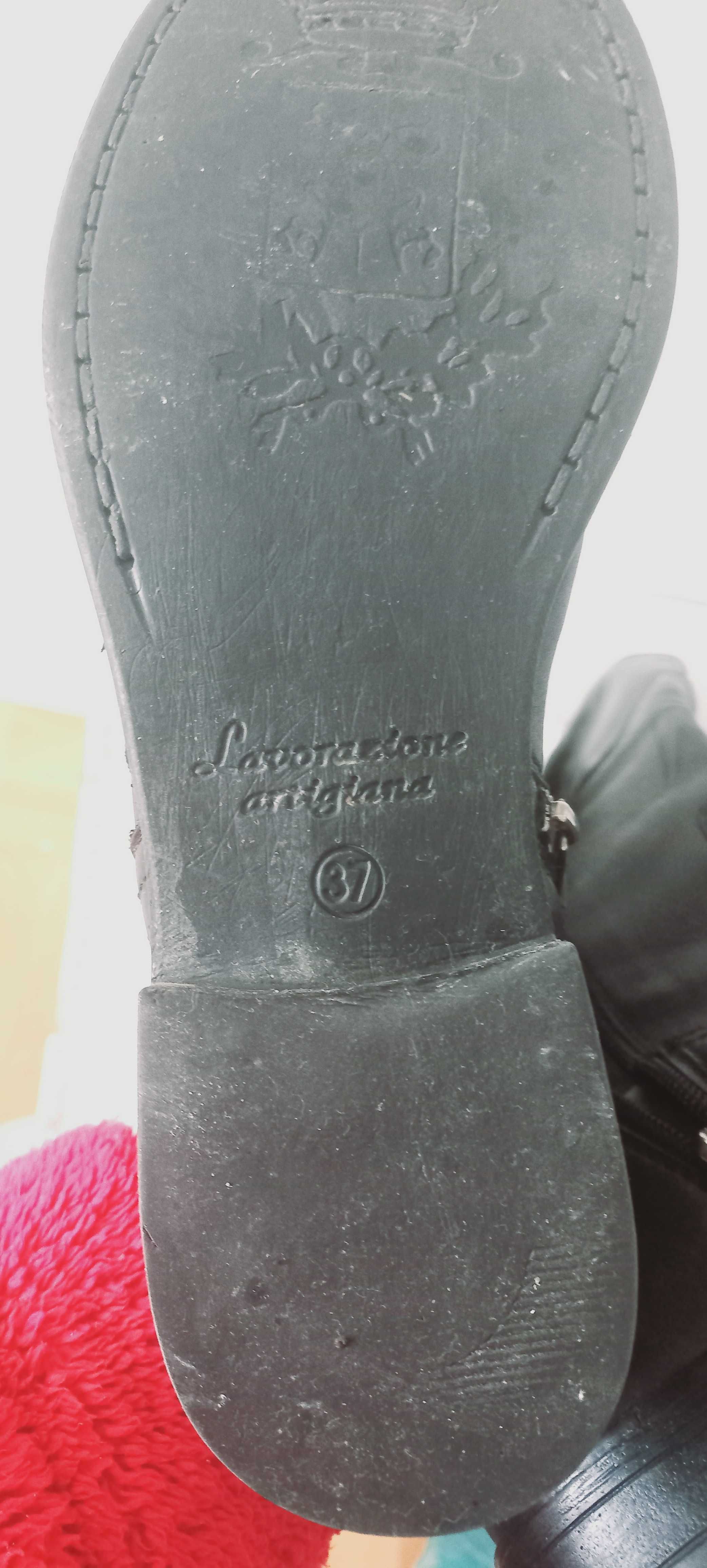 Buty zimowe skórzane 37