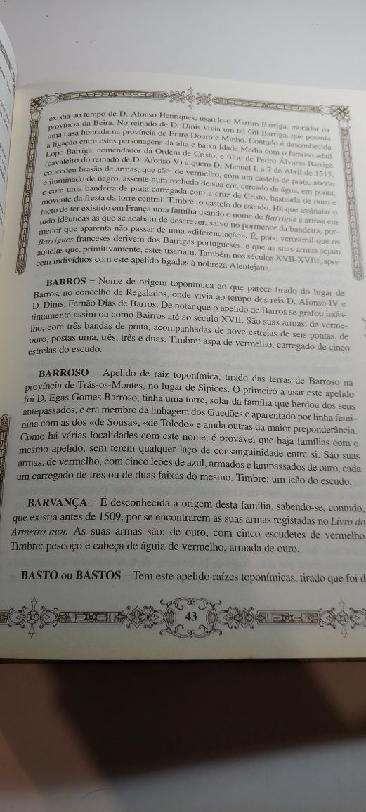 As Origens das Famílias Portuguesas - Manuel de Sousa