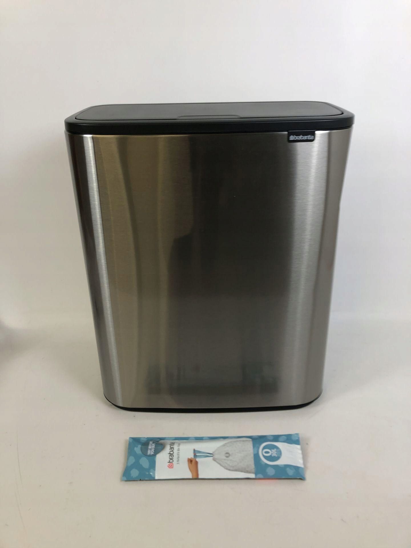 Brabantia Bo Touch Kosz 2x30L, matowy, sortowanie odpadów, Soft-Touch
