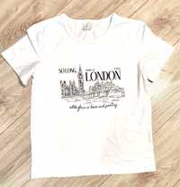 Biała. Koszulka Taylor Swift TTPD Tortured  so long London Londyn