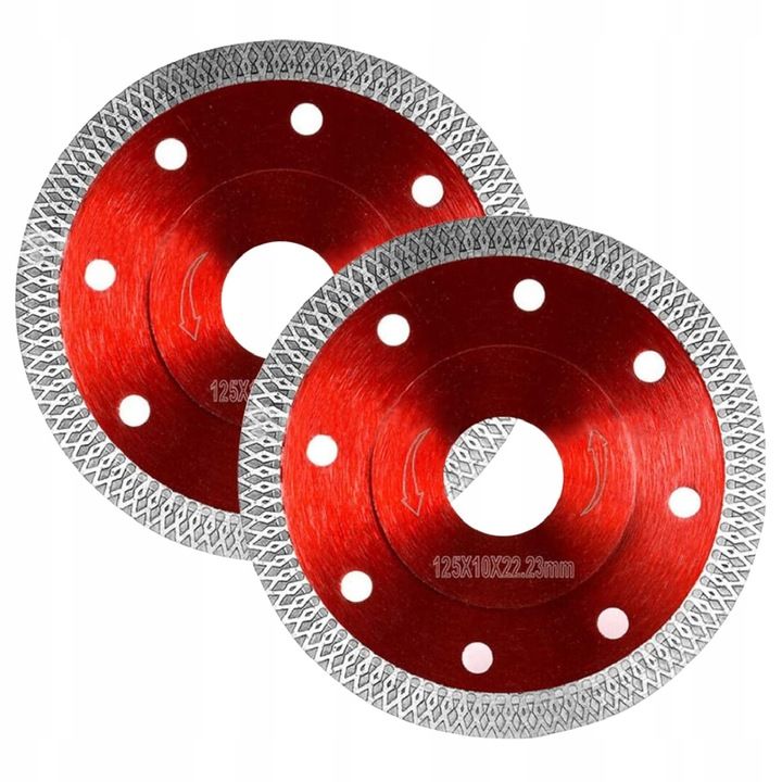 2x Tarcza Diamentowa Do Cięcia Gresu Płytek 125mm Ceramiki Betonu Spie