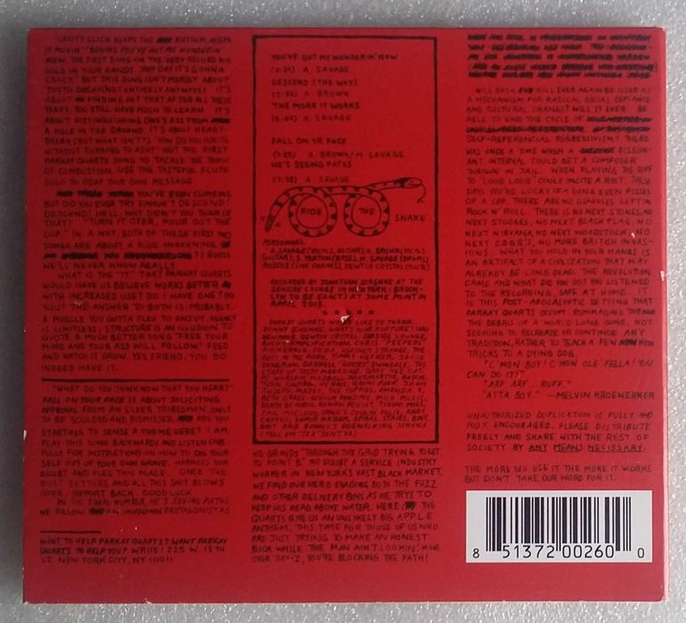 Parkay Quarts - Tally all the things that you broke CD