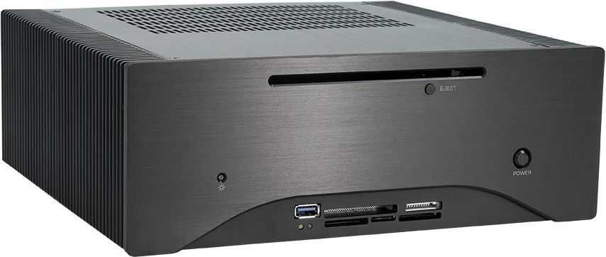 NOWA obudowa CHIEFTEC HF-200B ALU czana HTPC 0dB pasywna UNIKAT