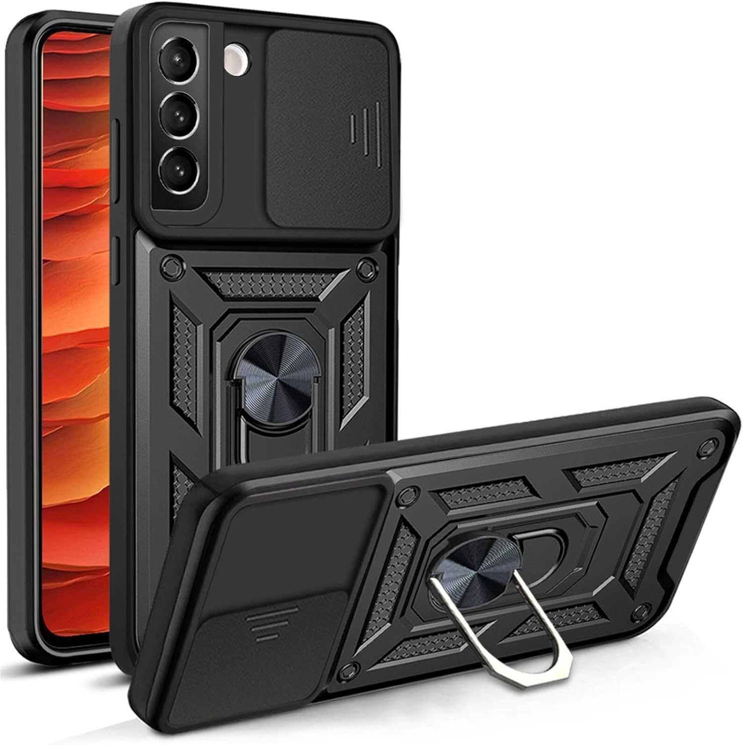 Etui Pancerne do Samsung Galaxy S22 + Szkło hartowane na ekran