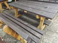 Stół ławki ogrodowe komplet