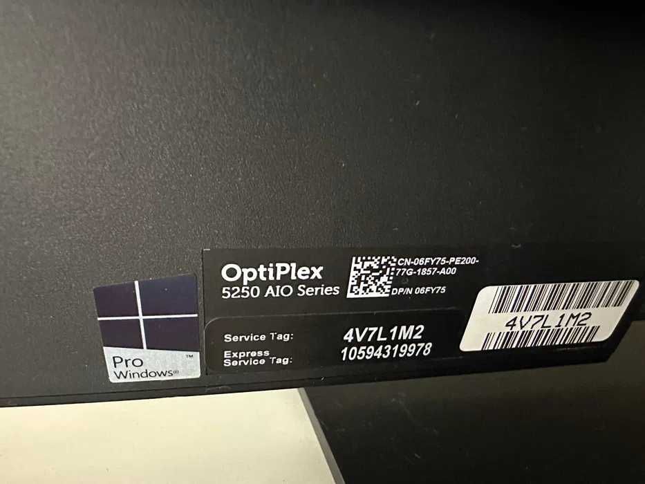 Моноблок Dell Optiplex 5250 22" 1920x1080 i3-7100 RAM 8GB SSD 250GB