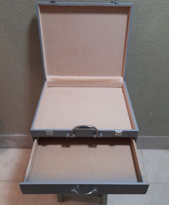 Mala caixa madeira arrumos