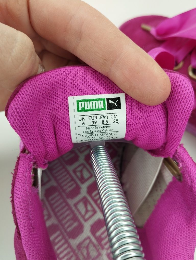 Жіночі оригінальні кросівки кеди Puma Suede Glitter  39-40(25см)