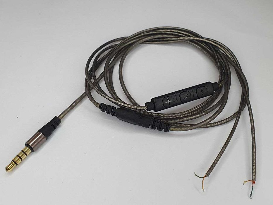 Аудіокабель кабель силікон провід для навушників з мікрофоном Shure