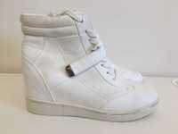 New Look trampki na koturnie 40 białe sneakersy buty damskie