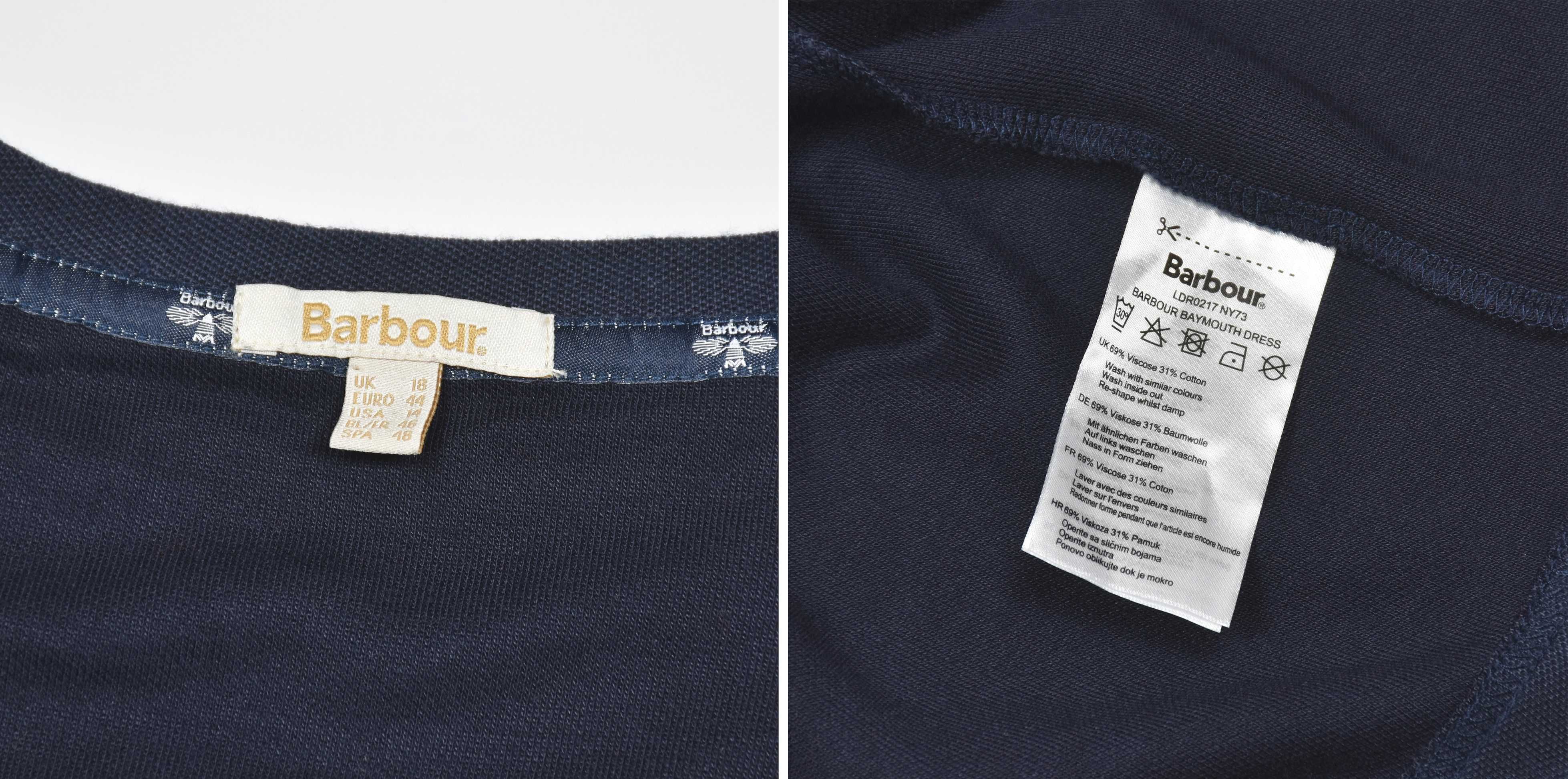 Сукня BARBOUR розмір 18 UK / короткий рукав з кишенями віскоза бавовна