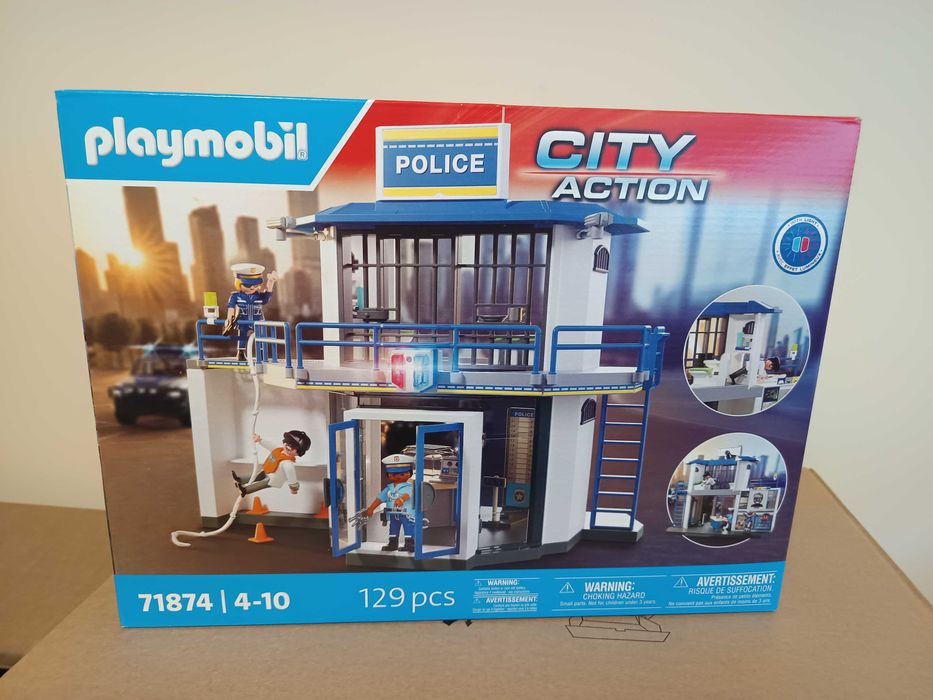 Playmobil escuadra com sala de investigação 71874