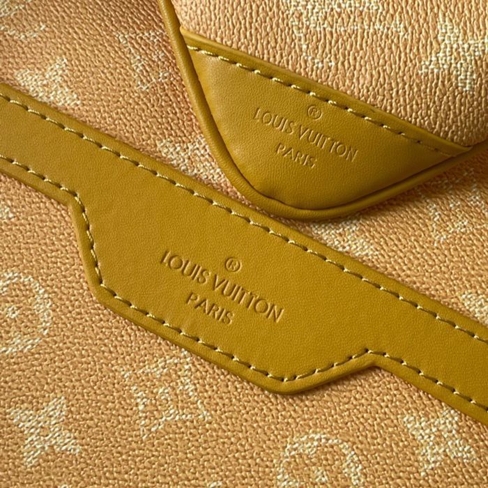 Louis vuitton trio мужская сумка желтая кожаная кожа унисекс 3v1