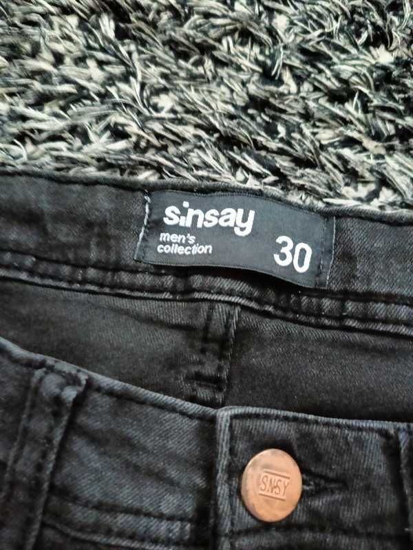 Szorty jeansowe szare męskie Sinsay rozm. 30