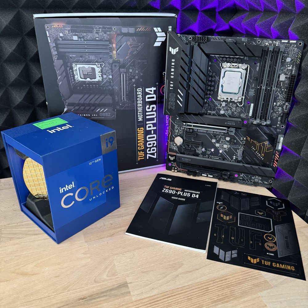 Топ комплект i9 12900K, Z690 Asus Tuf процесор, материнська плата