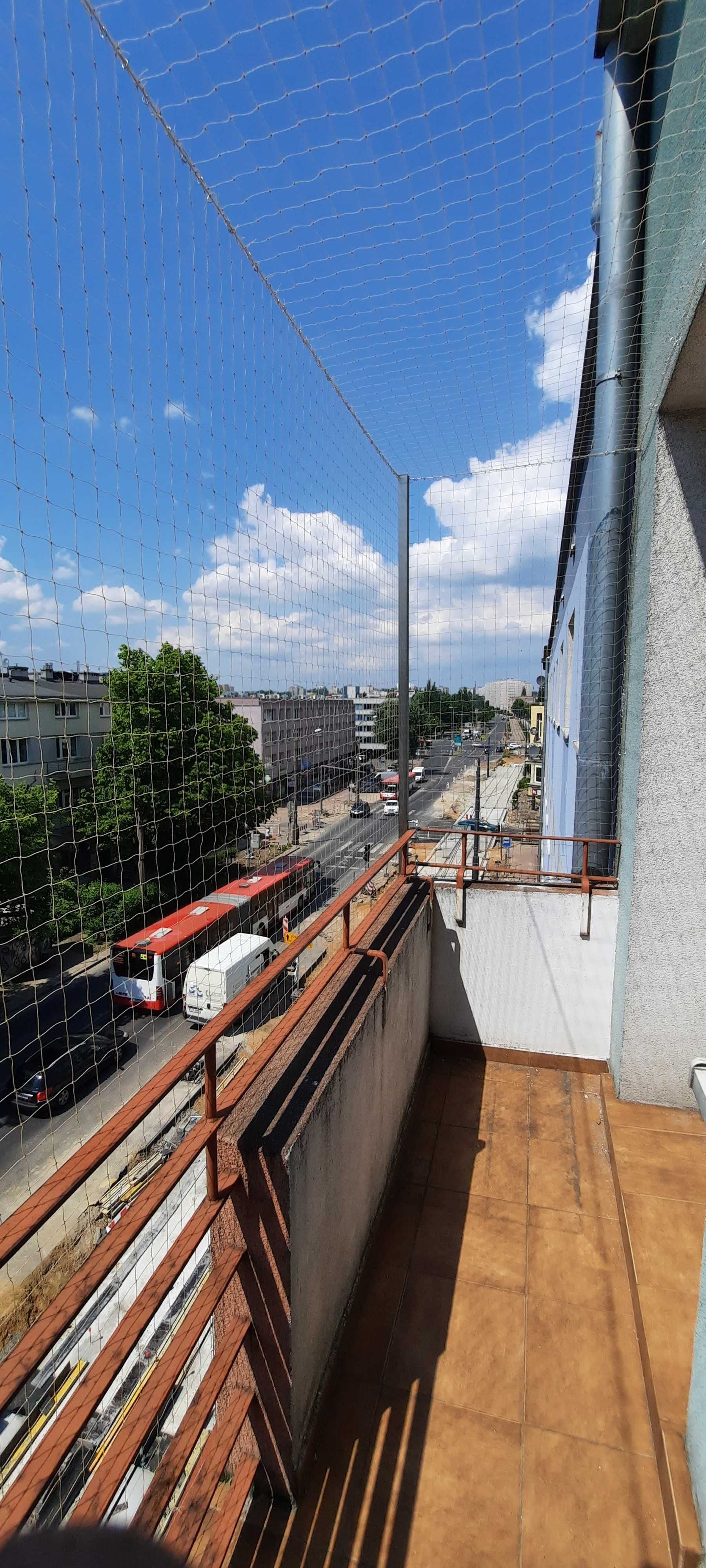 Siatka na balkon okno taras, na gołębie/ ptaki Sprzątanie balkonów