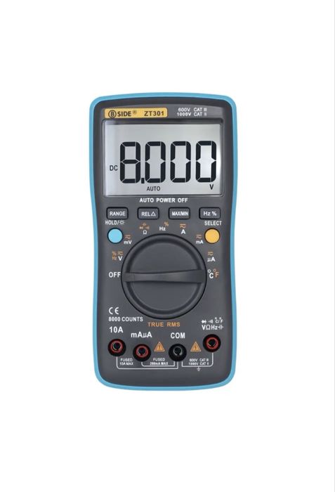 Zoyi zotek BSIDE Цифровой мультиметр ZT301 TRUE RMS AC/DC
