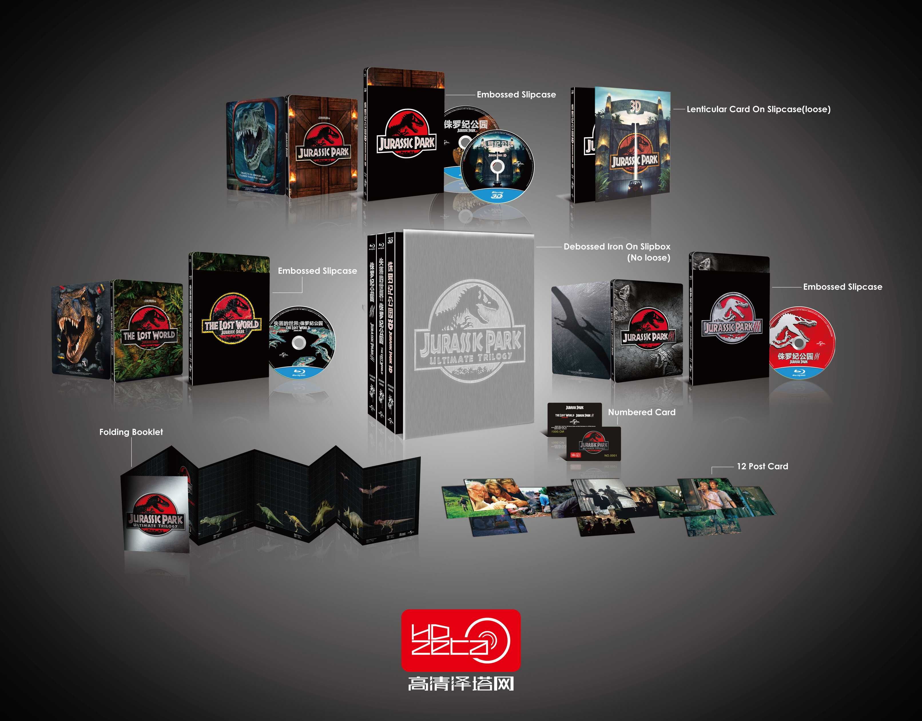 Steelbook Blu-ray Exclusive HDzeta   Парк Юрского периода» (1–5)