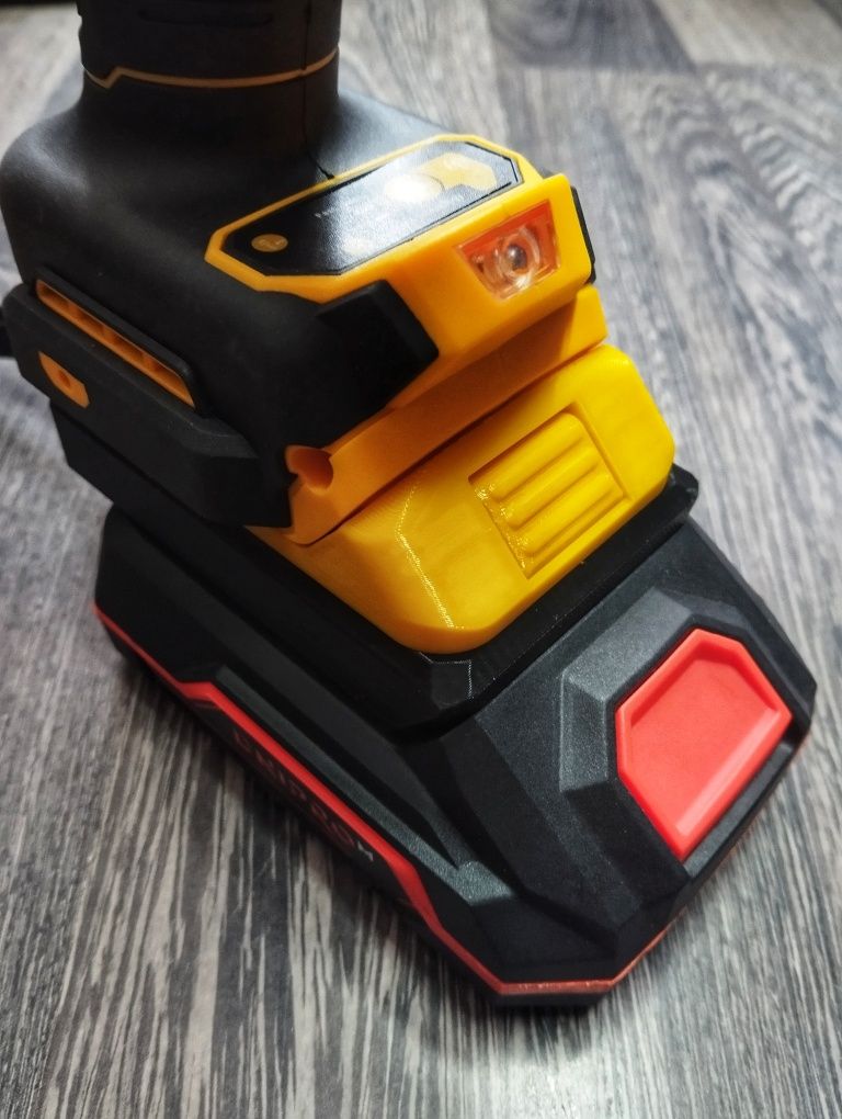 Адаптер перехідник акумулятор Dnipro-M 20V на інструмент Dewalt 20V