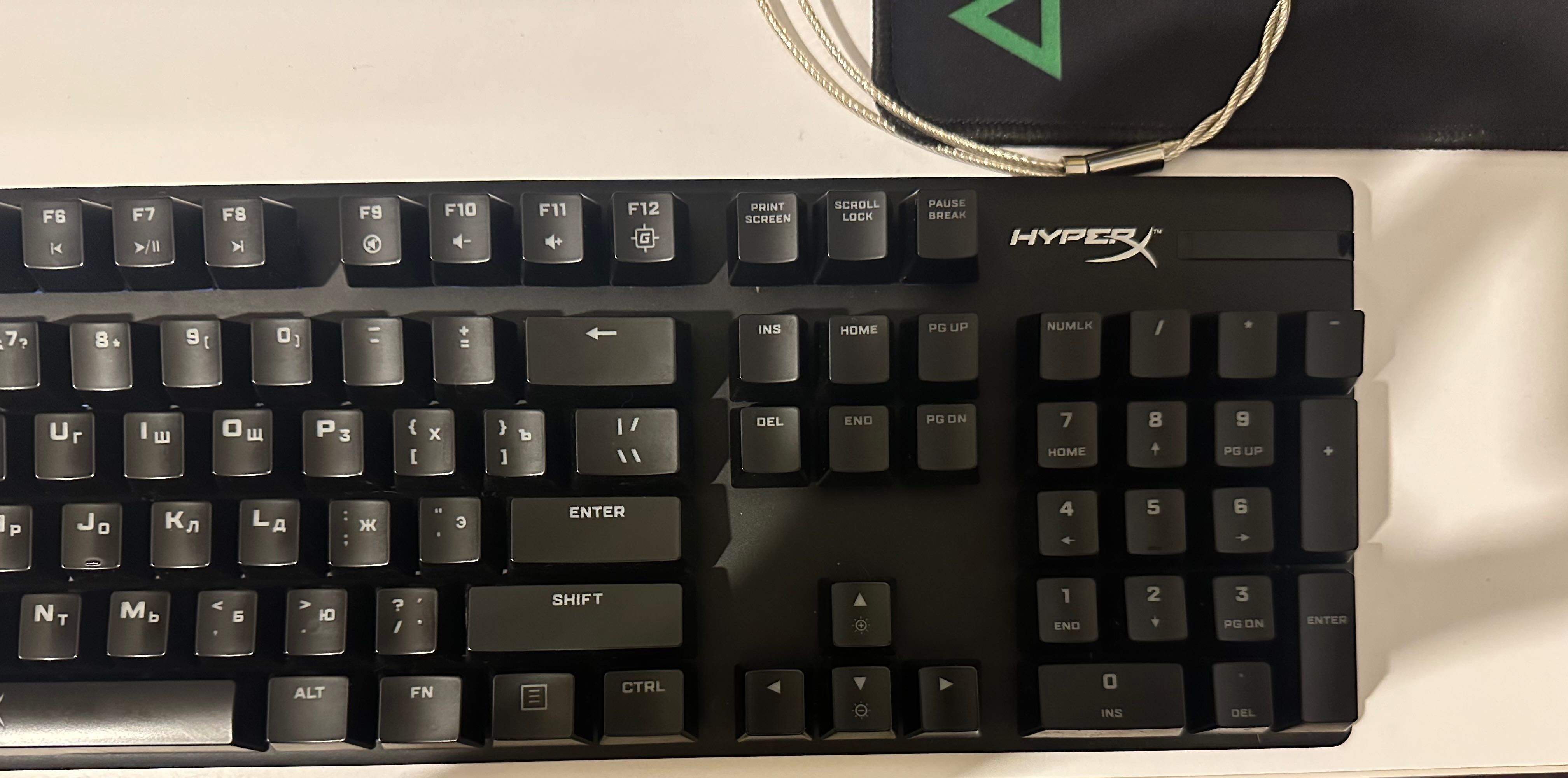 Клавіатура hyperx alloy origins сині світчі