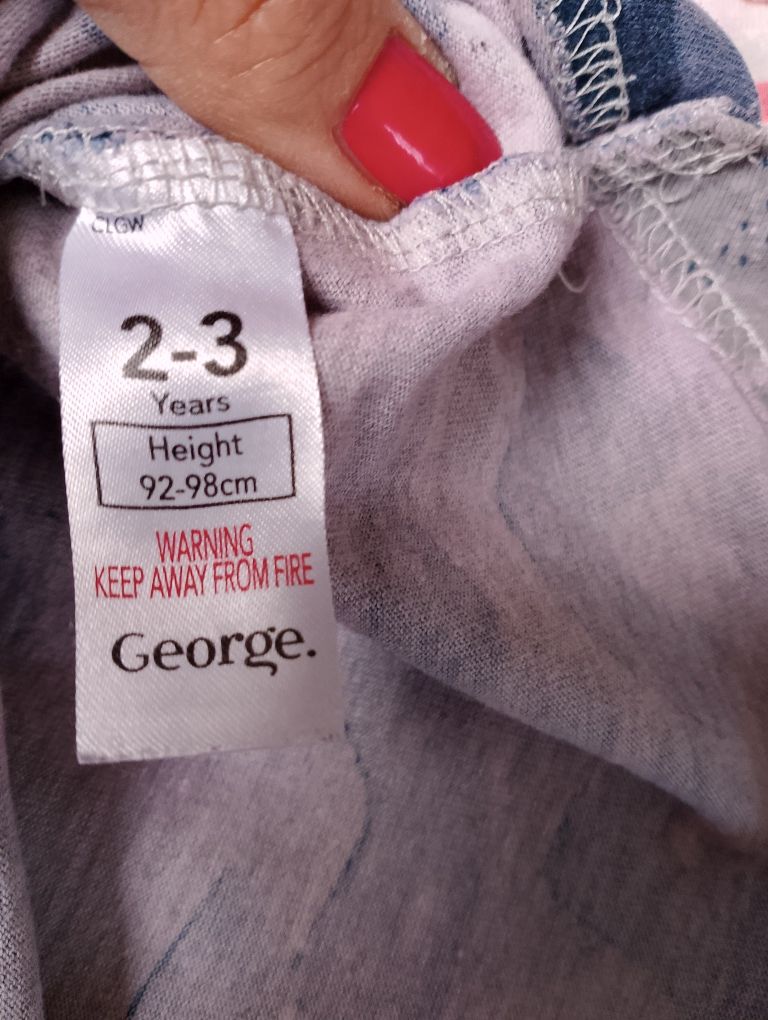 Dwie koszulki Zara 92-98 t-shirt paski moro George
