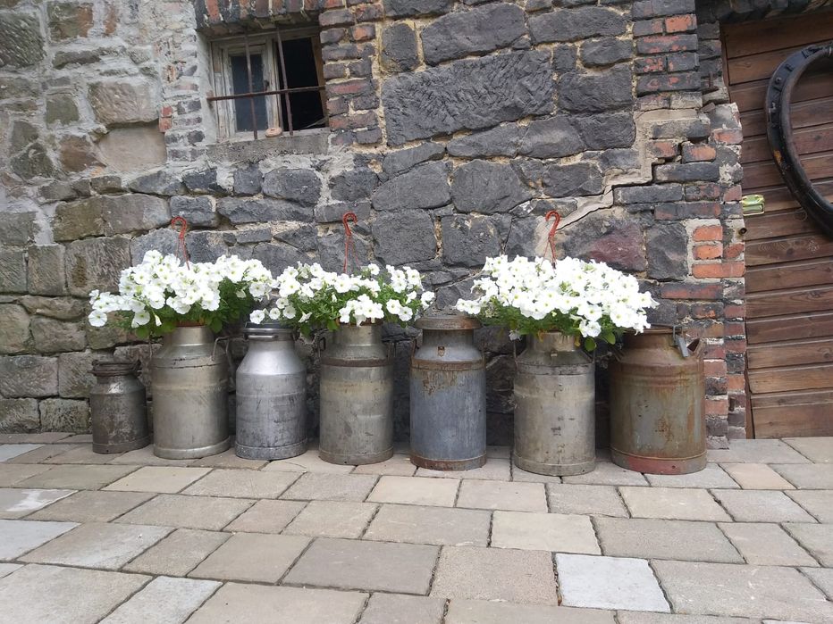 Zabytkowa stara kanka na mleko