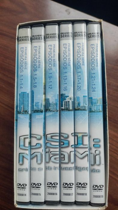 DVD CSI Miami, caixa com coleção completa