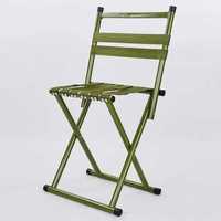 Складаний стілець для пікніка та риболовлі зі спинкою 45 см