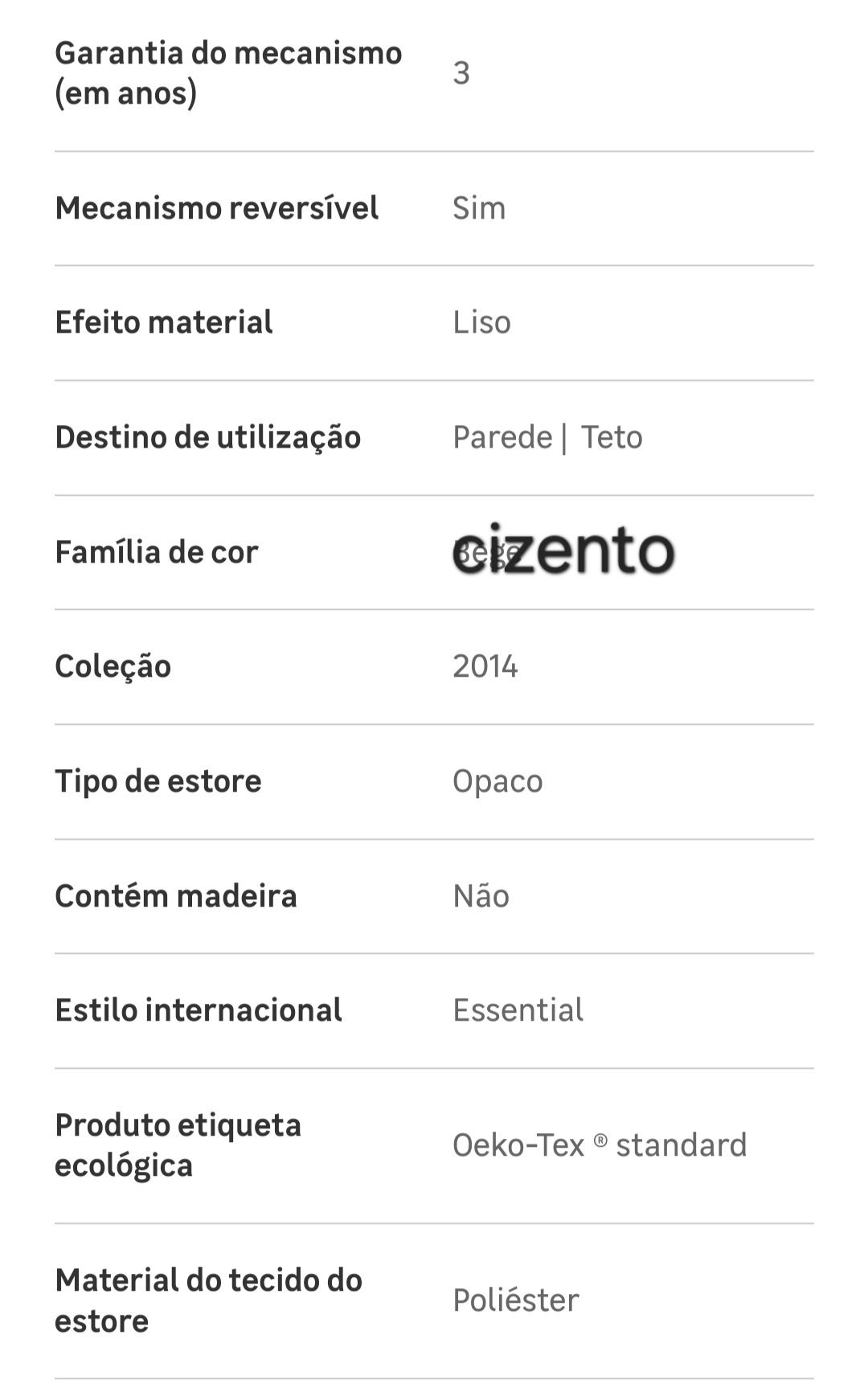 Estores de rolo cinza novo