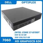 Dell OptiPlex 7060 i7-8700T 8/256 GB DP-HDMI DisplayPort WiFi+BT(8950)