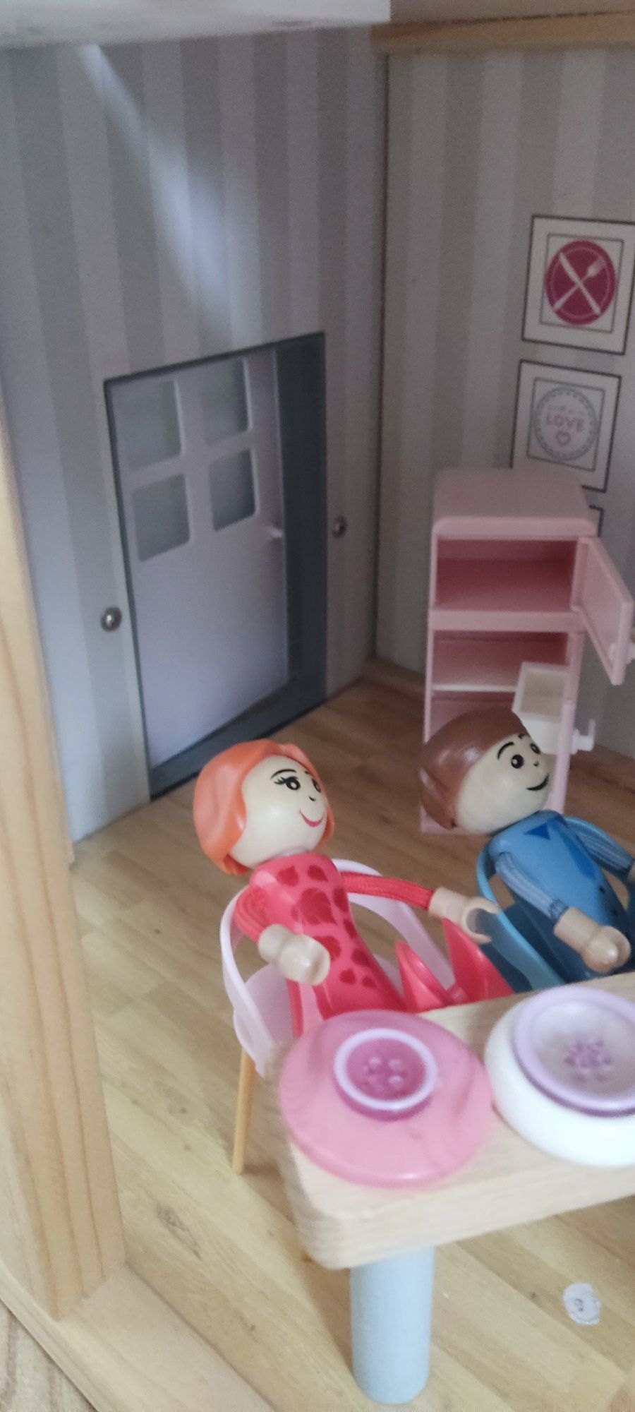 Domek dla lalek playtive lidl z dodatkowymi akcesoriami