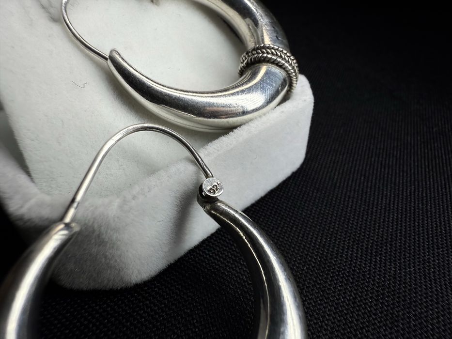 Срібні сережки-кільця 925-ї проби