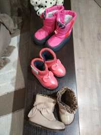 Демисонные, зимние ботинки, сапоги для девочки на полтора года