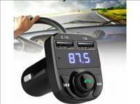 Transmiter FM Bluetooth MP3 – 2x USB, Ładowarka, Zestaw Głośnomówiący