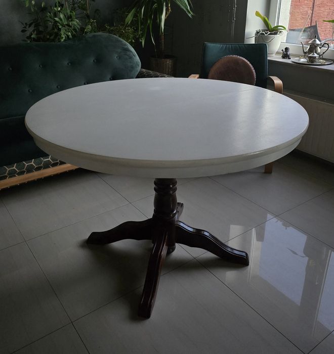 Okrągły stół 110 cm rozkładany