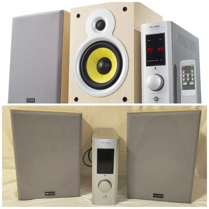 Акустична система Microlab PRO 2+підсилювач+ дроти  Робочий ст