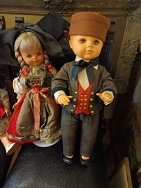 Kolekcjonerskie lalki w stroju regionalnym, alzackim .Vintage .Lalki.