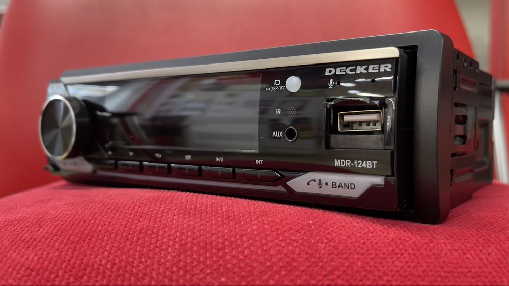 Магнітола Decker MDR-124/Bluetooth/DSP/RGB/USB/AUX/Flack