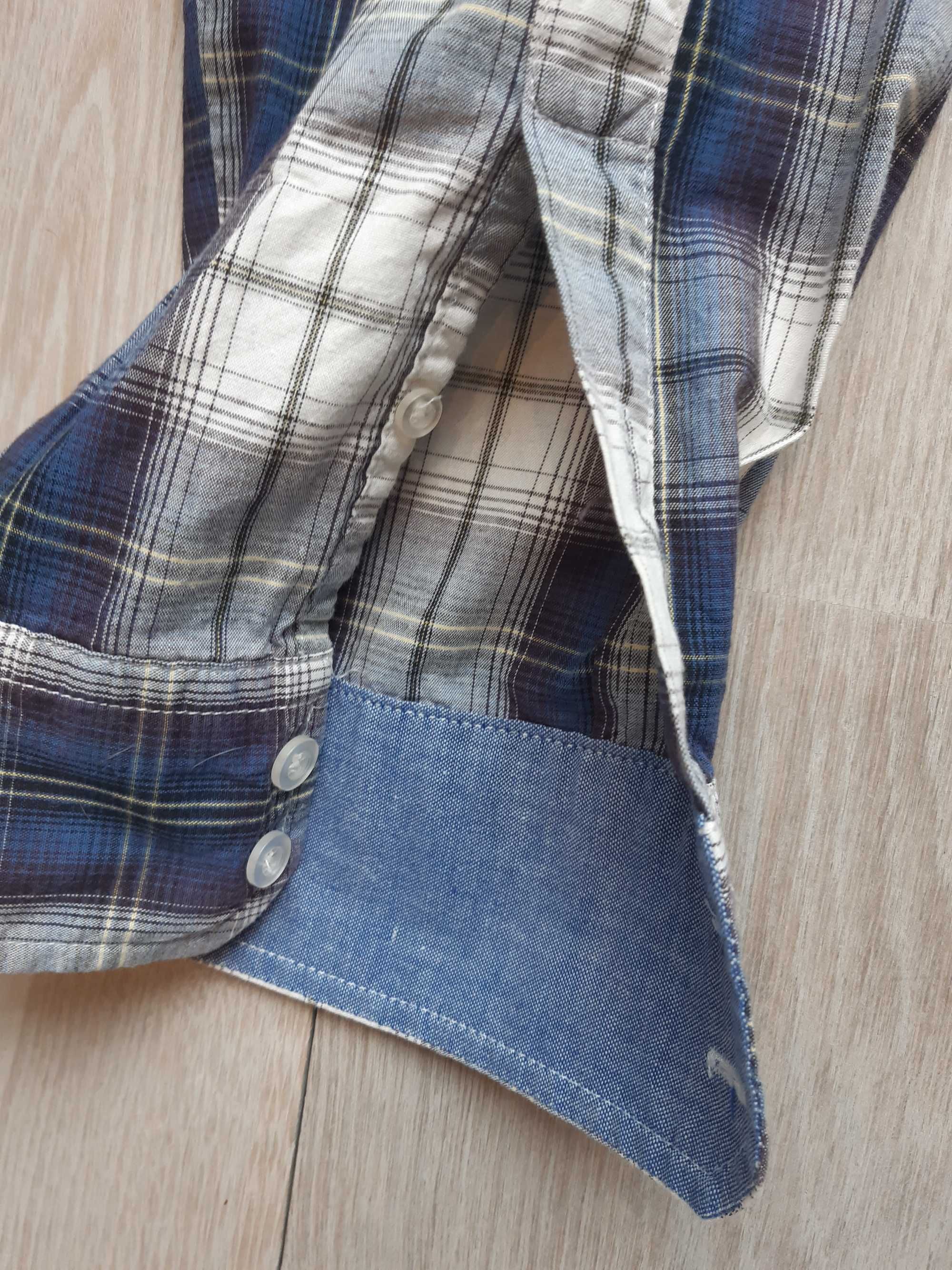 Świetna sportowa bawełniana koszula Nirvana z długim rękawem, roz. 3XL