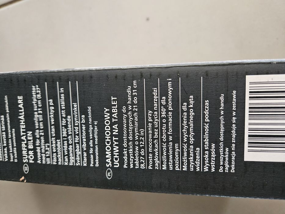 Uchwyt samochodowy na tablet