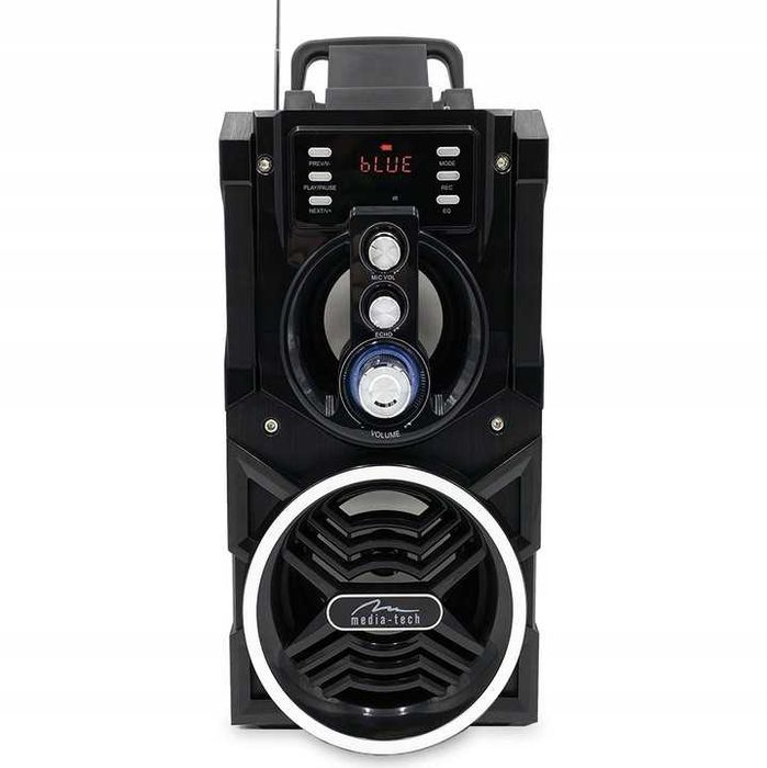 GŁOŚNIK BLUETOOTH Media-Tech 800W fm mp3 LED karaoke OUTLET
